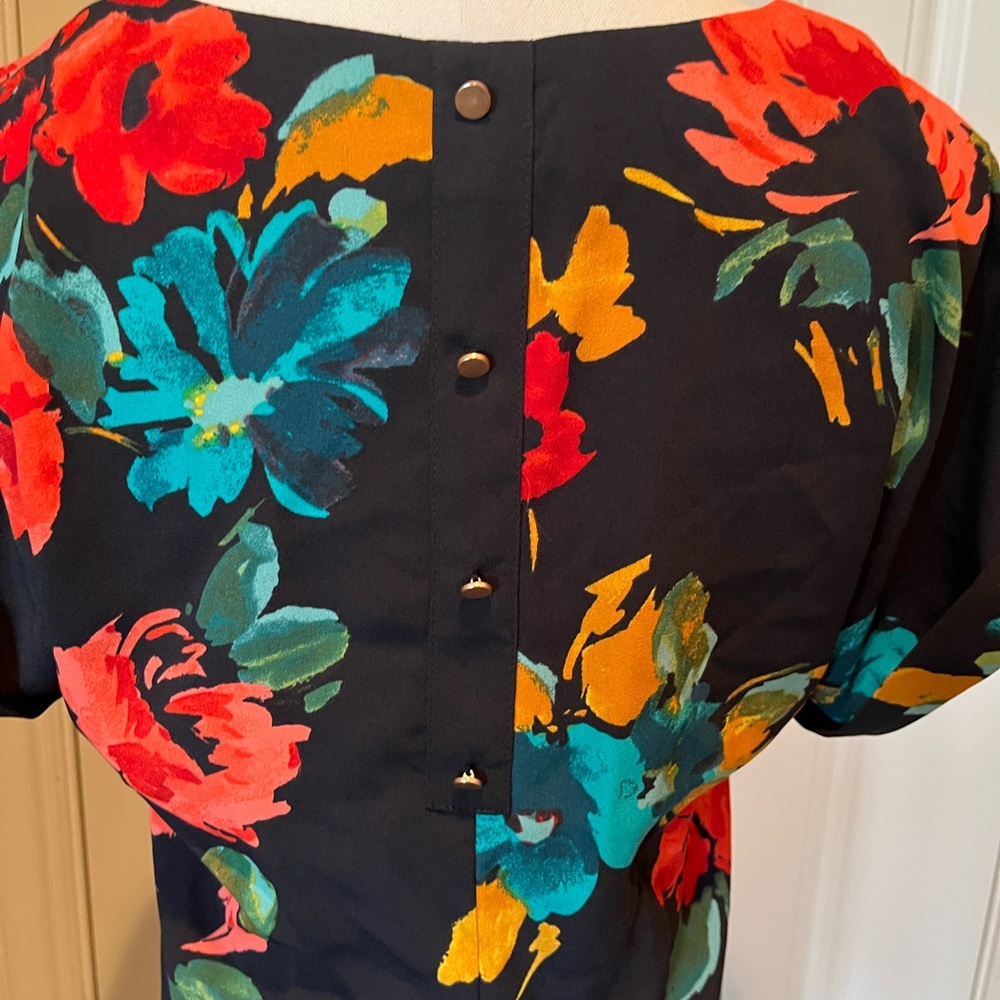 a new day Black Floral Dress - Picture 4 of 4